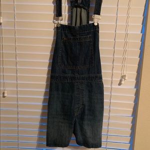 Gap dark denim short overall